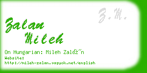 zalan mileh business card